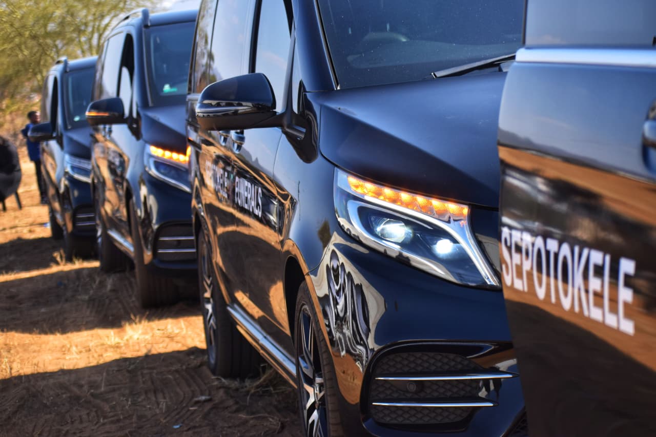 Sepotokele premium Mercedes fleet lined up